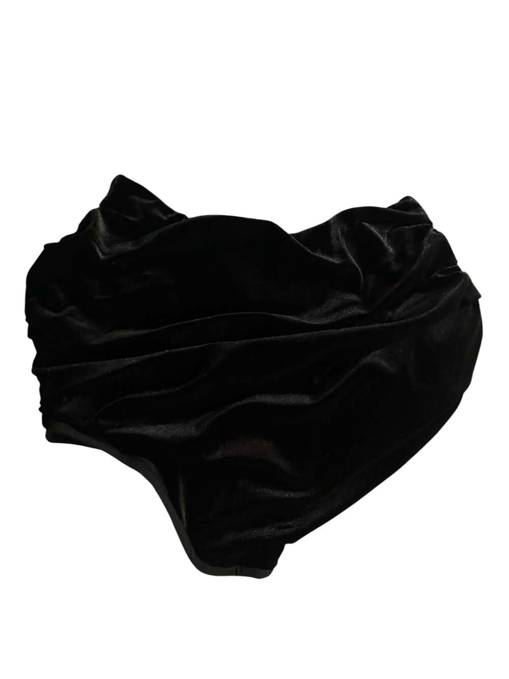 Princess Polly Black Velvet Adeline Ruched Strapless Corset Bodysuit